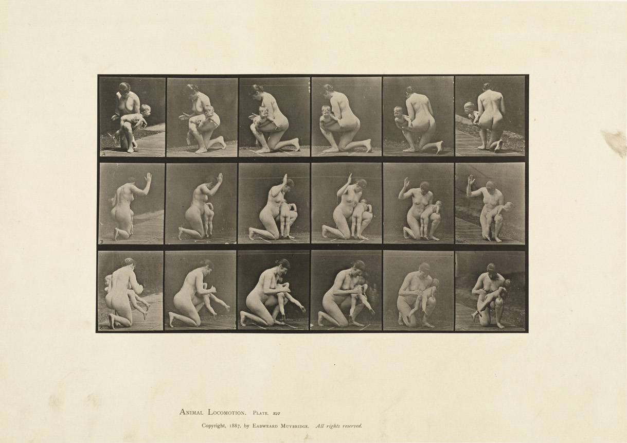 Eadward James Muybridge, ‘Spanking A Child’ Animal_locomotion. Plate_527